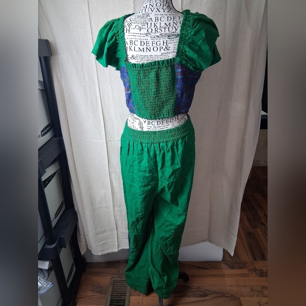 Rachel Zoe Jumpsuit Set Large - Picture 5 of 6